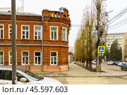 Городской пейзаж. Училищный дом. Начало 20 века. Воронеж. Стоковое фото, фотограф Владимир Шибаев / Фотобанк Лори