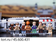 RUSSIA, May 16, 2018. Constructor Lego Star Wars. Episode VII, Princess Leia and General Akbar. Редакционное фото, фотограф Андрей Аркуша / Фотобанк Лори