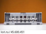 RUSSIA, SAMARA - November, 24, 2024: Lego Star Wars stormtrooper squad. Редакционное фото, фотограф Андрей Аркуша / Фотобанк Лори