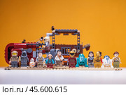 RUSSIA, SAMARA, FEBRUARY 7, 2022 - Lego Star Wars minifigures. Редакционное фото, фотограф Андрей Аркуша / Фотобанк Лори