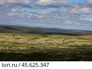 Пейзаж субарктической тундры. Стоковое фото, фотограф Александр Селезнев / Фотобанк Лори