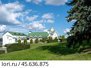 Minsk, Belarus - August 14, 2024. View of the Temple of Cyril of Turov. Стоковое фото, фотограф Ольга Губская / Фотобанк Лори