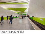 Станция "Лермонтовский проспект" Московского метрополитена Таганско-Краснопресненской линии. Редакционное фото, фотограф Алёшина Оксана / Фотобанк Лори