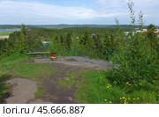 Одна из смотровых площадок на горе Кухавуори, парк Ваккосалми, Сортвала, Карелия (2019 год). Стоковое фото, фотограф Алексей Иванов / Фотобанк Лори