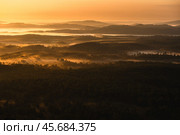 Туманный рассвет. Стоковое фото, фотограф Артур Ибрагимов / Фотобанк Лори