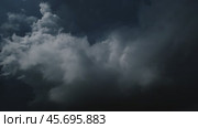 Lot of lightning during a thunderstorm. Стоковое видео, видеограф Михаил Коханчиков / Фотобанк Лори