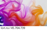 Vibrant swirling colorful ink flowing and merging in water abstract motion. Стоковое AI-видео, аниматор Sabyna75 / Фотобанк Лори