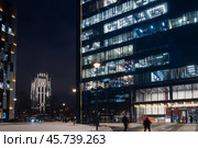 Бизнес-центр "Ostankino business park" класса А, Огородный проезд, 16/1с3, 16/1с4 и торец ЖК "Достижение" Редакционное фото, фотограф Алёшина Оксана / Фотобанк Лори