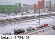 12 декабря 2024 года в Москве шел снег. Редакционное фото, фотограф Валерий Иванович Клейменов / Фотобанк Лори