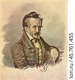 Сергей Григорьевич Волконский (1788-1865), герой Отечественной войны 1812 года. Декабрист, член "Союза благоденствия" и "Южного общества". 1840-е годы. Стоковое фото, фотограф Сергей Елизарьев / Фотобанк Лори