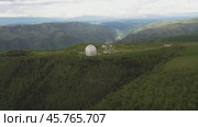 Special scientific astrophysical Observatory. Astronomical center for ground-based observations of the universe with a large telescope. Стоковое видео, видеограф Андрей Армягов / Фотобанк Лори