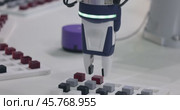 Cobot, or collaborative robot, is a robot intended for direct human robot interaction within a shared space, or where humans and robots are in close proximity. Стоковое видео, видеограф Андрей Армягов / Фотобанк Лори