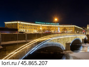 Санкт-Петербург Вид на  Обуховский мост и Университет Путей сообщения. Редакционное фото, фотограф Литвяк Игорь / Фотобанк Лори