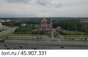 Чебоксары - Храм Новомучеников и Исповедников Российских (аэросъемка 2022 года) Стоковое видео, видеограф Владислав Самошкин / Фотобанк Лори