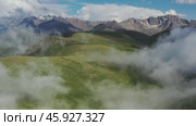 Summer landscape in Caucasus Mountains. Стоковое видео, видеограф Михаил Коханчиков / Фотобанк Лори