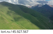 Summer landscape in Caucasus Mountains. Стоковое видео, видеограф Михаил Коханчиков / Фотобанк Лори