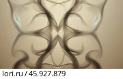 Smoke forming symmetrical and elegant shapes on light brown background. Стоковое AI-видео, аниматор Юрий Поздников / Фотобанк Лори