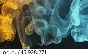 Colorful smoke flowing on black background. Стоковое AI-видео, аниматор Юрий Поздников / Фотобанк Лори