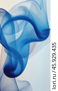 Blue smoke gracefully waving on white background. Стоковое AI-видео, аниматор Юрий Поздников / Фотобанк Лори