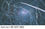 Pulsing light energy flowing through an intricate network of nodes. Стоковое видео, видеограф Данил Руденко / Фотобанк Лори