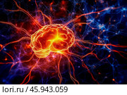 Абстрактное изображение искусственного интеллекта, нейросети. Стоковое AI-изображение, AI-художник Римма Тельнова / Фотобанк Лори