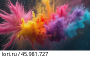 Experience the Vibrant Colors of Holi Through Music Dance Celebrations and Eco-Friendly Festivities. Стоковое AI-видео, аниматор Sergey Grishin / Фотобанк Лори
