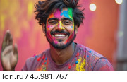 Celebrating Holi With Colors, Joy, and Music in Vibrant Spring Festivities Around the World. Стоковое AI-видео, аниматор Sergey Grishin / Фотобанк Лори
