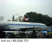 Самолет Ту-154 на ВДНХа. Москва, 6 сентября, 2008 год. Редакционное фото, фотограф Photolart / Фотобанк Лори
