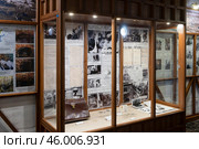Экспозиция музея посвящена башенным часам на Невьянской падающей башне. Невьянск, Свердловская область (2024 год). Редакционное фото, фотограф Pukhov K / Фотобанк Лори