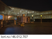 Терминал аэропорта ночью. Стоковое фото, фотограф Legroin / Фотобанк Лори