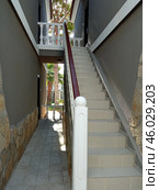 Лестница между зданиями в курортном отеле Lucas Didim Resort Турция, Лукас, Дидим. The staircase between the buildings at the Lucas Didim Resort hotel in Turkey, Lukas, Didim. Стоковое фото, фотограф Юрий Пуликов / Фотобанк Лори