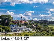 Вид на левообережье Калуги (2020 год). Стоковое фото, фотограф Василий Мальцев / Фотобанк Лори