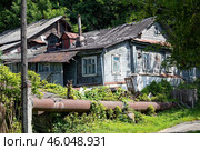 Старый деревянный дом (2020 год). Стоковое фото, фотограф Василий Мальцев / Фотобанк Лори
