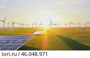 Solar cell or solar panel Modern technology for energy revolution, Alternative source for preserving the environment, Blue tint photovoltaic module. Caring for the environment. Стоковое AI-видео, аниматор ALLA YURTAYEVA / Фотобанк Лори