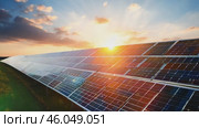 Solar cell or solar panel Modern technology for energy revolution, Alternative source for preserving the environment, Blue tint photovoltaic module. Caring for the environment. Стоковое AI-видео, аниматор ALLA YURTAYEVA / Фотобанк Лори
