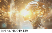 A girl woman connected neural networks with AI. confrontation between humanity artificial intelligence. Big data transmission protocol system. Robotics or artificial intelligence artificial intelligence connecting human interaction. Chatbot software. Стоковое AI-видео, аниматор ALLA YURTAYEVA / Фотобанк Лори