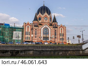 Cityscape with Konigsberg Synagogue exterior (2021 год). Редакционное фото, фотограф EugeneSergeev / Фотобанк Лори