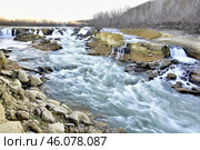 Водопады, белореченский разлом, Краснодарский край. Стоковое фото, фотограф Оглоблин Андрей Николаевич / Фотобанк Лори