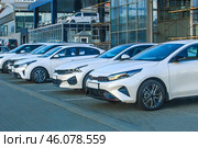 Cars For Sale Stock Lot Row. Стоковое фото, фотограф Юрий Бизгаймер / Фотобанк Лори