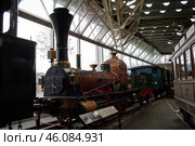 Swiss Museum of Transport. Replica of the steam locomotive (2010 год). Редакционное фото, фотограф Юлия Бабкина / Фотобанк Лори
