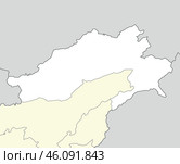 Location map of Arunachal Pradesh is a state of India. Стоковая иллюстрация, иллюстратор Максим Гребешков / Фотобанк Лори