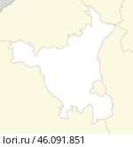 Location map of Haryana is a state of India. Стоковая иллюстрация, иллюстратор Максим Гребешков / Фотобанк Лори