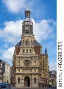 Notre Dame De Bon Secours Church, Trouville-sur-mer, France (2016 год). Стоковое фото, фотограф Boris Breytman / Фотобанк Лори