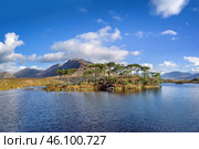Landscape with lake in Galway county, Ireland (2018 год). Стоковое фото, фотограф Boris Breytman / Фотобанк Лори