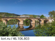 Pont Louis Philippe, Cahors, France (2018 год). Стоковое фото, фотограф Boris Breytman / Фотобанк Лори