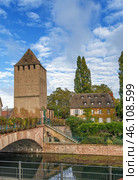 Bridge Ponts Couverts, Strasbourg (2016 год). Стоковое фото, фотограф Boris Breytman / Фотобанк Лори