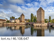 Bridge Ponts Couverts, Strasbourg (2016 год). Стоковое фото, фотограф Boris Breytman / Фотобанк Лори