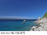 View of the adriatic sea and the coast in Croatia (2009 год). Редакционное фото, фотограф Александр Карпенко / Фотобанк Лори