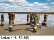 Солёное бессточное самосадочное озеро  Эльтон (2022 год). Стоковое фото, фотограф Ольга Дубровская / Фотобанк Лори