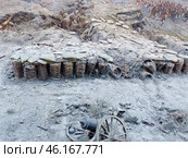 Фрагмент панорамы "Оборона Севастополя 1854-1855 гг." Россия, Севастополь, Исторический бульвар, 10. (2019 год). Редакционное фото, фотограф Сергей Елизарьев / Фотобанк Лори